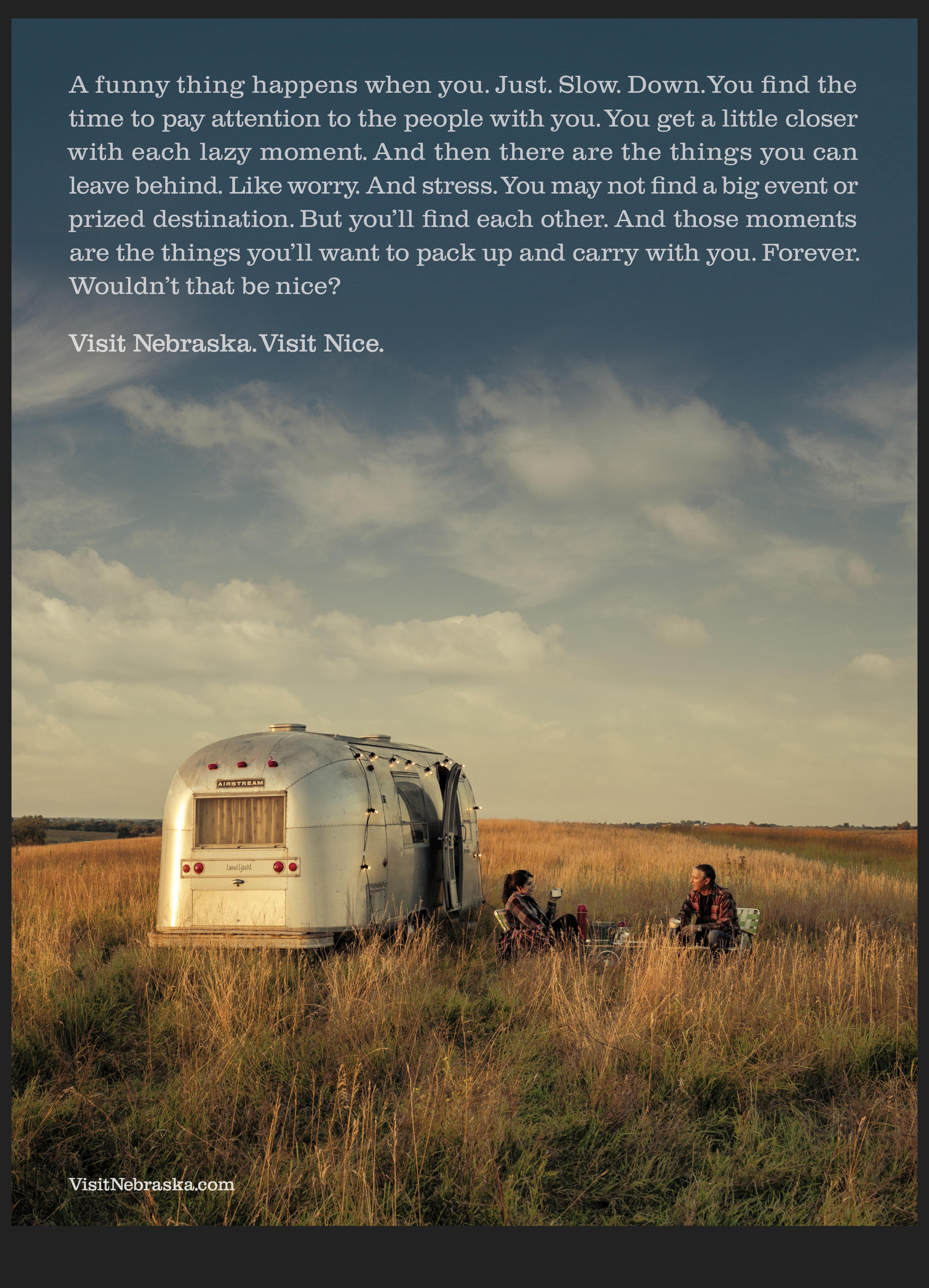 Nebraska Tourism Airstream ad copy
