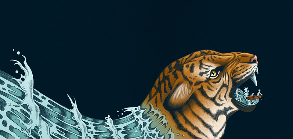 life of pi tiger wallpaper