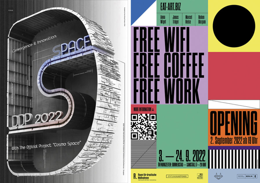 2024 Poster Design Awards: D-Space and Free WiFi, Free Coffee, Free Work