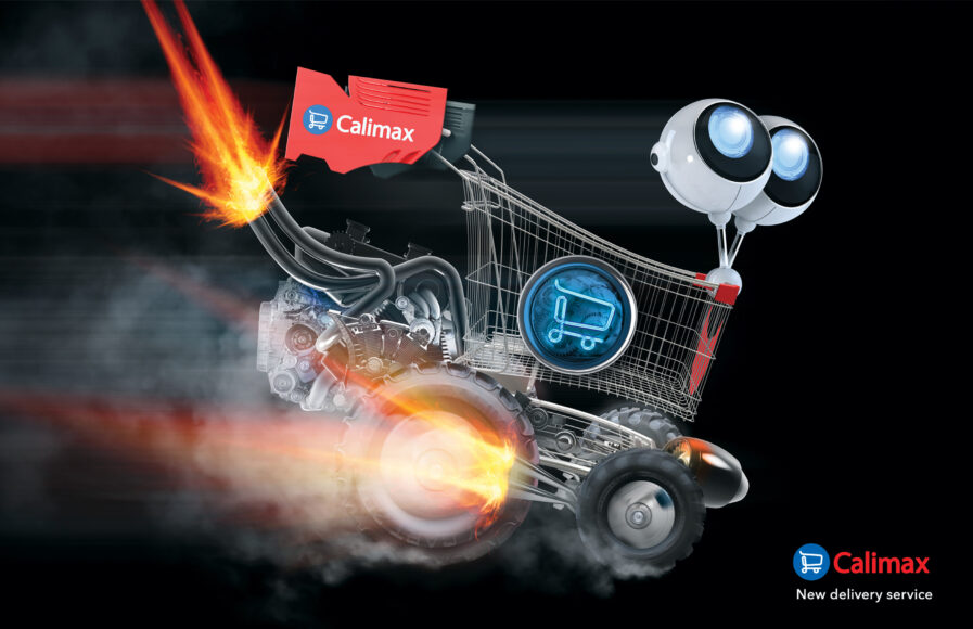 Calimax Logo "The Crazy Cart", designed by Freaner