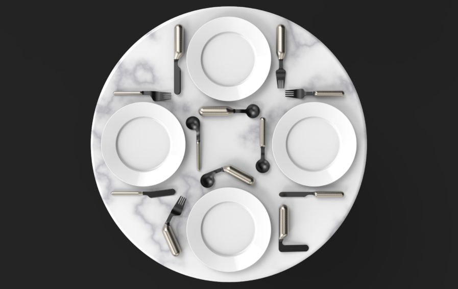 Font Adaptive Cutlery by Michael Hoppe of Hop Design